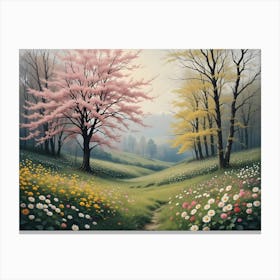 Blossoming Trees 1 Canvas Print