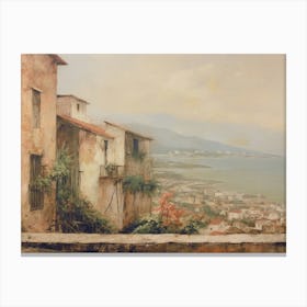 City By The Sea Canvas Print