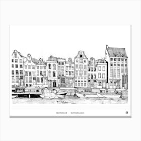 Amsterdam Cityscape Netherlands Canvas Print