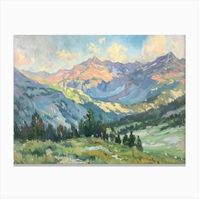 Western Landscapes Rocky Mountains 1 Canvas Print
