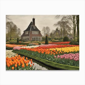 Tulip Garden Canvas Print