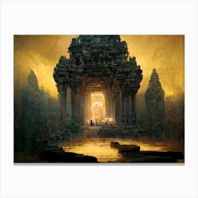 Ancient Temple Cambodia Gaming 2 Canvas Print