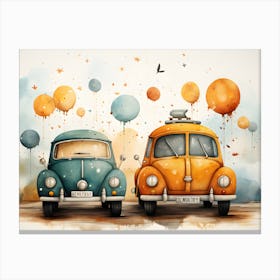 Whimsical Wheels Canvas Print