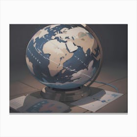 Globe Of The World Canvas Print