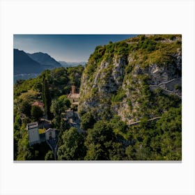 Aerial View Of Lake Como Canvas Print