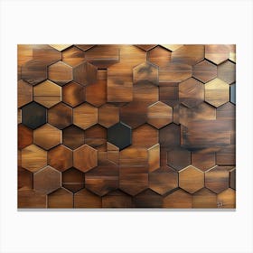 Hexagon Wall Art 3 Canvas Print