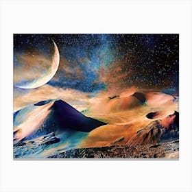Volcano Planet Canvas Print