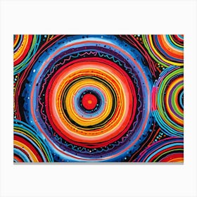 Colorful Circles 1 Canvas Print