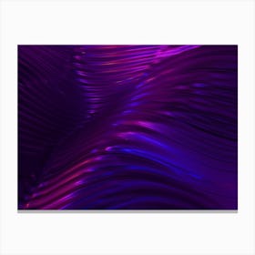 Abstract landscape: wave #1 [synthwave/vaporwave/cyberpunk] — aesthetic poster Canvas Print