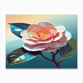 Flower On A Branch Canvas Print