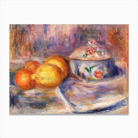 Fruit And Bonbonnière (1915–1917), Pierre Auguste Renoir Canvas Print