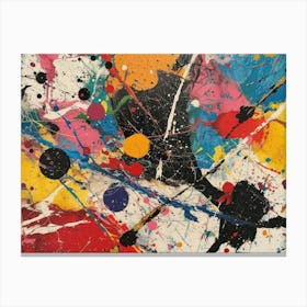 Contemporary Artwork Inspired By Jackson Pollock 3 Canvas Print