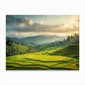 Rice Terraces In Bali 1 Canvas Print