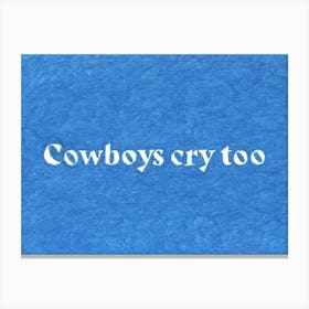 Cowboys Cry Too Toile