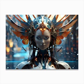 Futuristic Woman Canvas Print