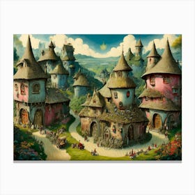 Fantasy Village 6 Canvas Print