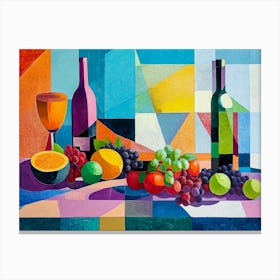 Fruit And Wine Canvas Print