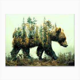 Bear Ghost - Bear Spirit Canvas Print