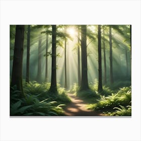 Forest Path 2 Canvas Print