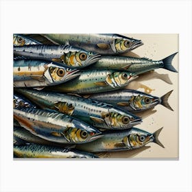 Sardines 4 Canvas Print