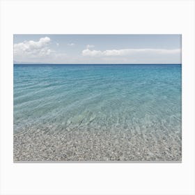 Turquoise Sea In Calabria, Italy Canvas Print