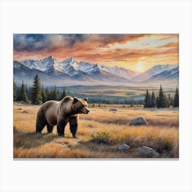 Grizzly Bear Canvas Print