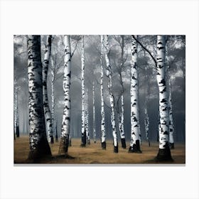 Birch Forest 119 Canvas Print