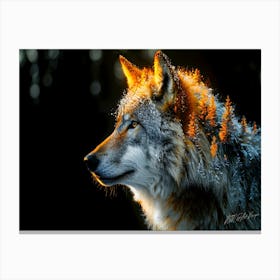 Lone Wolf - Wolf Face Canvas Print