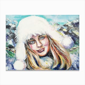 Frozen Beauty Canvas Print