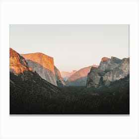 Yosemite Valley Sunset Canvas Print