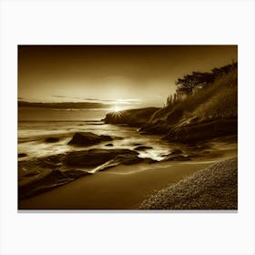 Sunset At The Beach 650 Canvas Print
