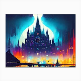 City At Night 6 Canvas Print