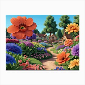 Flower Garden Canvas Print