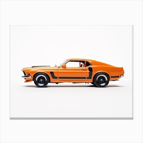 Toy Car 69 Mustang Boss 302 Orange Canvas Print