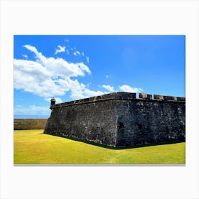 Fort San Juan And Clouds Canvas Print