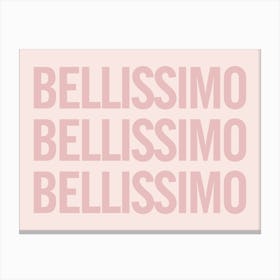 Bellissimo - Pink And Pink Canvas Print