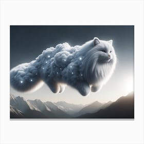 Cloudine Cloud Cat Canvas Print