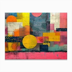 RetroRiso Revival: Embracing Analog Charm in Modern Design:Abstract Painting 2 Canvas Print