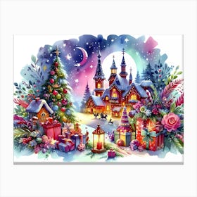 Christmas Village 9 Canvas Print