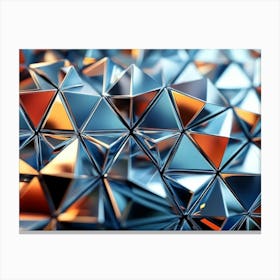 Abstract Geometric Triangles Canvas Print