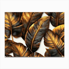 Golden Leaves Canvas Print