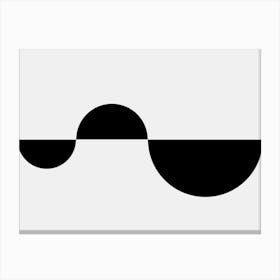 Wave Geometric Minimal Canvas Print