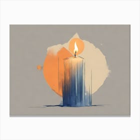 Candle vector  Canvas Print
