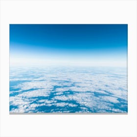 Blue Sky Above Clouds Canvas Print