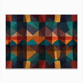 Abstract Geometric Pattern 2 Canvas Print