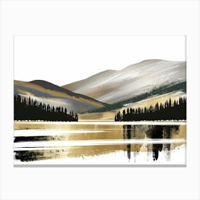 Gold Mountains Canvas Print Canvas Print