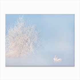 Love Story In The Winter Canvas Print