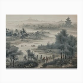 Chinese Landscape Painting 24 Canvas Print