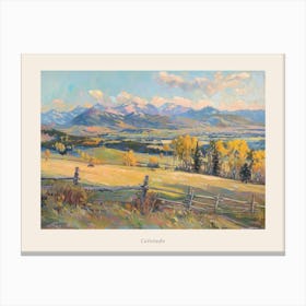 Western Landscapes Colorado 4 Poster Canvas Print