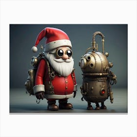 Steampunk Santa 1 Canvas Print